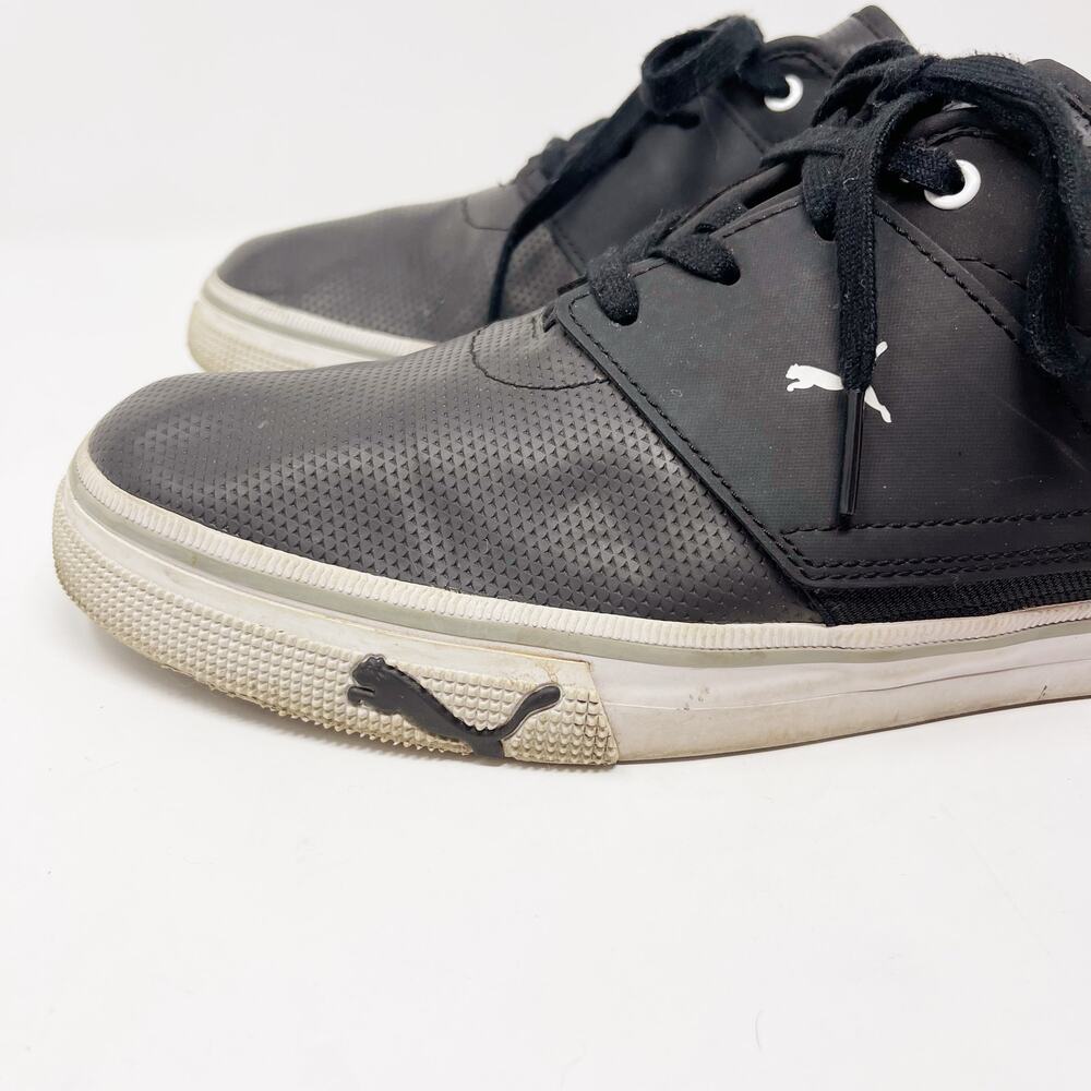 Puma Mens 10.5 Black El Ace Core Plus Sneakers Textured Lace Up Shoe Fashion - Picture 8 of 15